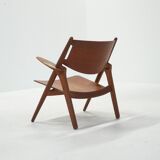 CH28 Sawbuck Lounge Chair by Hans J. Wegner for Carl Hansen, 1960s