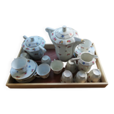 Service à café ancien en porcelaine fine Limoza