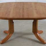 Round Danish Design dining room table extendable 'Auenwald'
