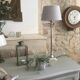Metal lamp with lampshade
