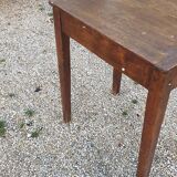 Solid oak side table