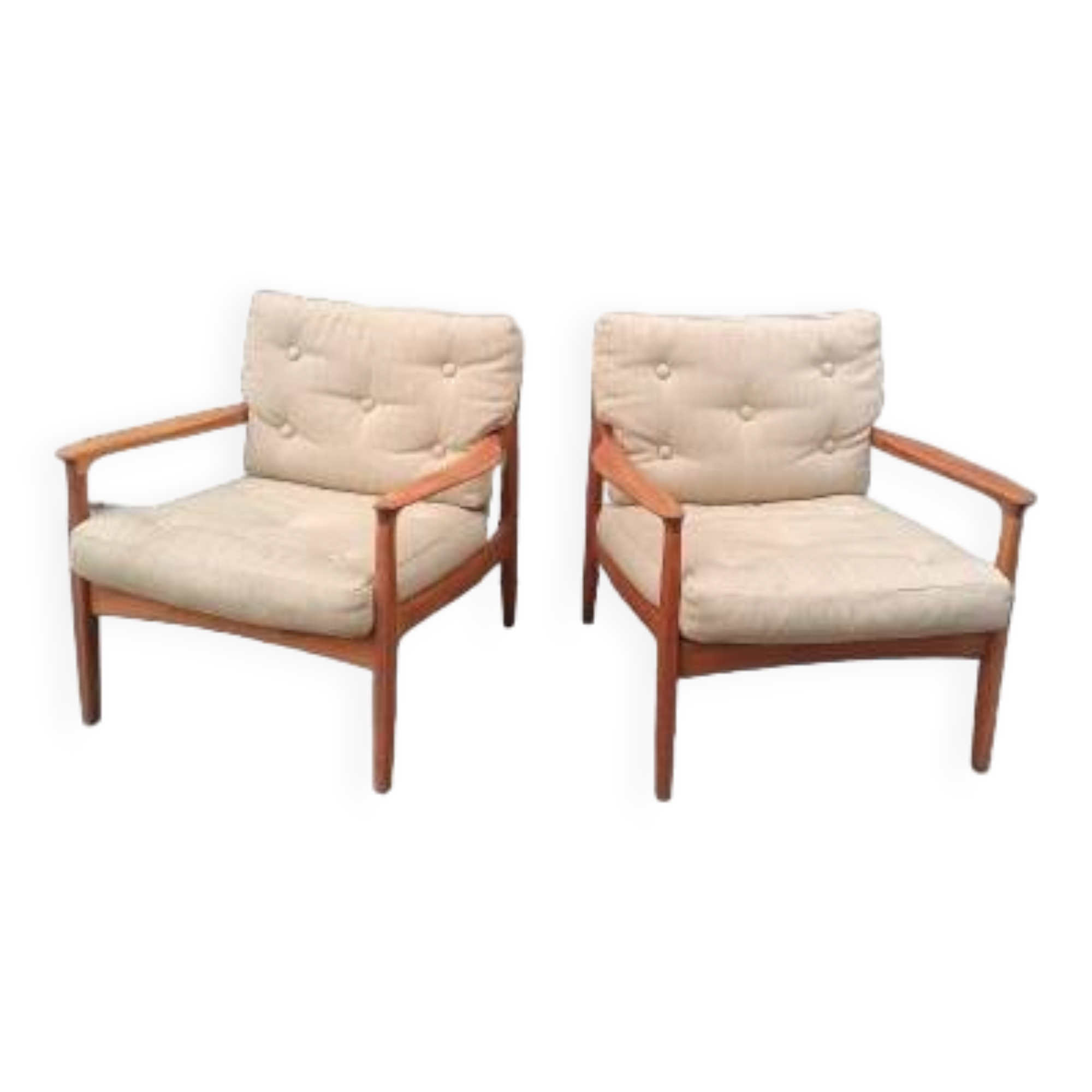 Pair of Scandinavian armchairs by Eugen Schmidt