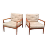 Pair of Scandinavian armchairs by Eugen Schmidt