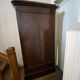 Vintage mahogany wardrobe with large low drawer