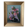 Acrylic painting on canvas, bohemian countryside decoration, flowers, still life
