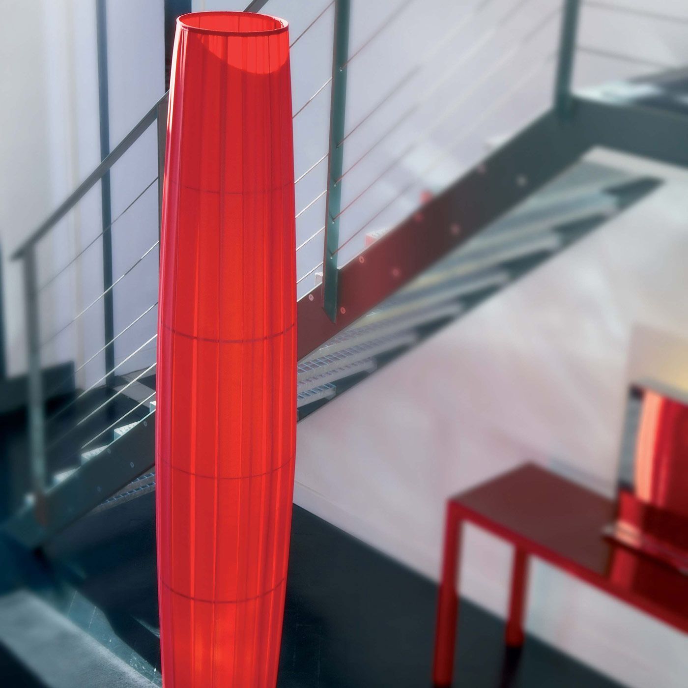 Column floor lamp by Fabrice Berrux for Dix Heures Dix, France 1990s