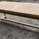 Farmhouse table 2 drawers 2 extensions in solid oak raw wood