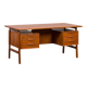 Freestanding teak desk, model 75 Gunni Omann for Omann Jun's Møbelfabrik