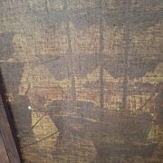 Peinture marine xixe sur toile signée J Alberti
