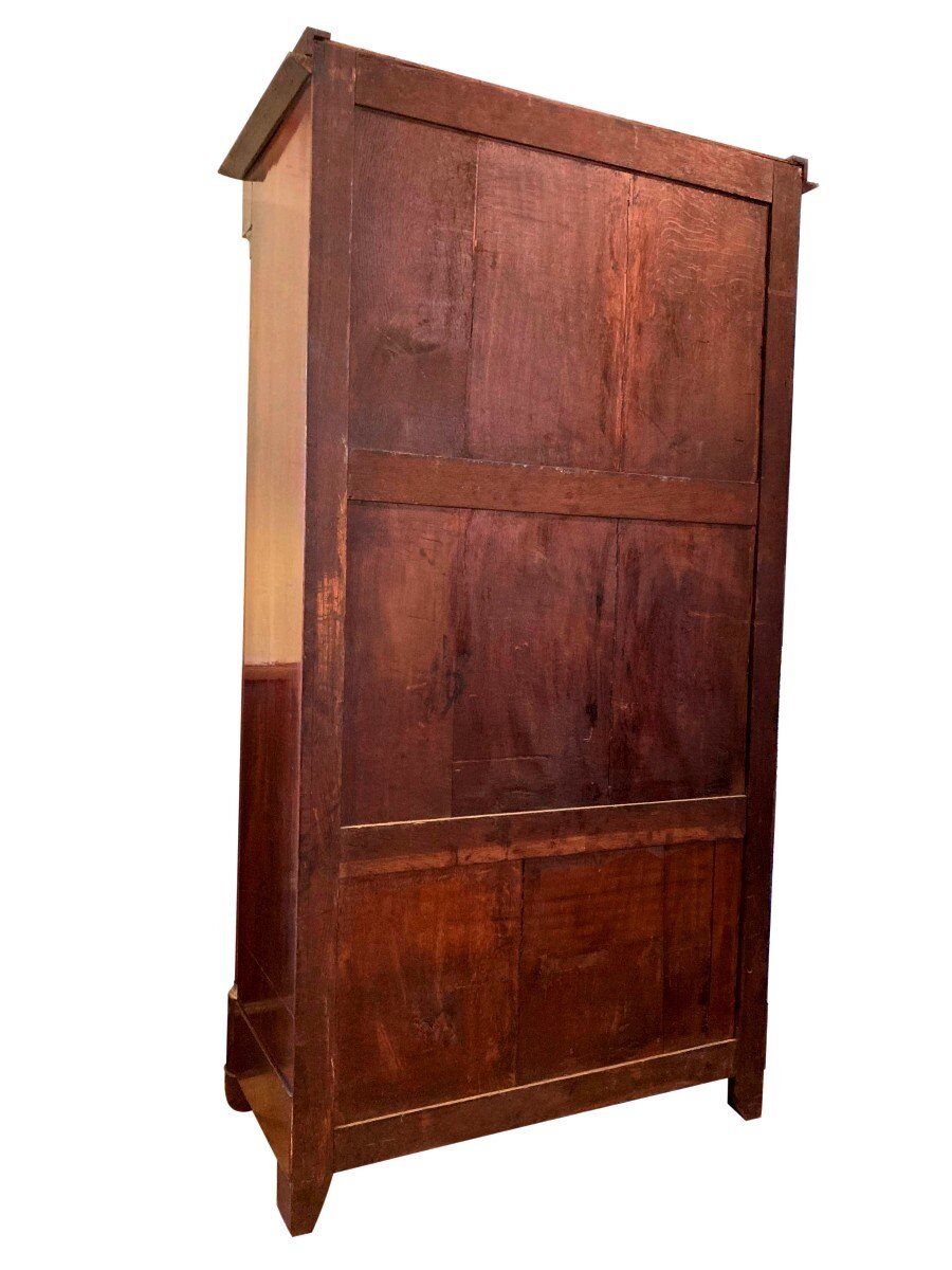 Empire mahogany library showcase