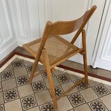 set of 2 vintage folding chairs
