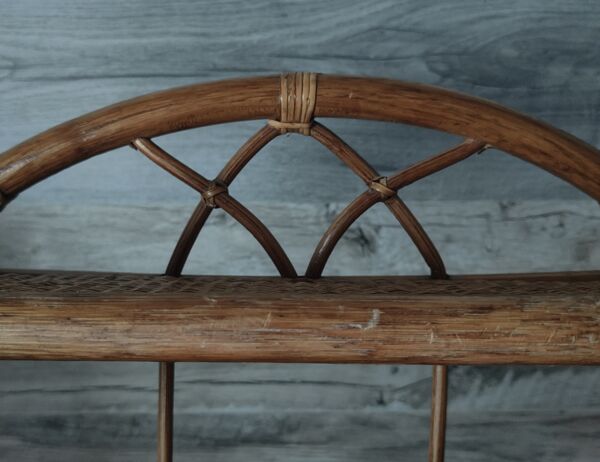 Étagère vintage rotin