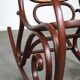 Superbe fauteuil à bascule vintage en bois courbé