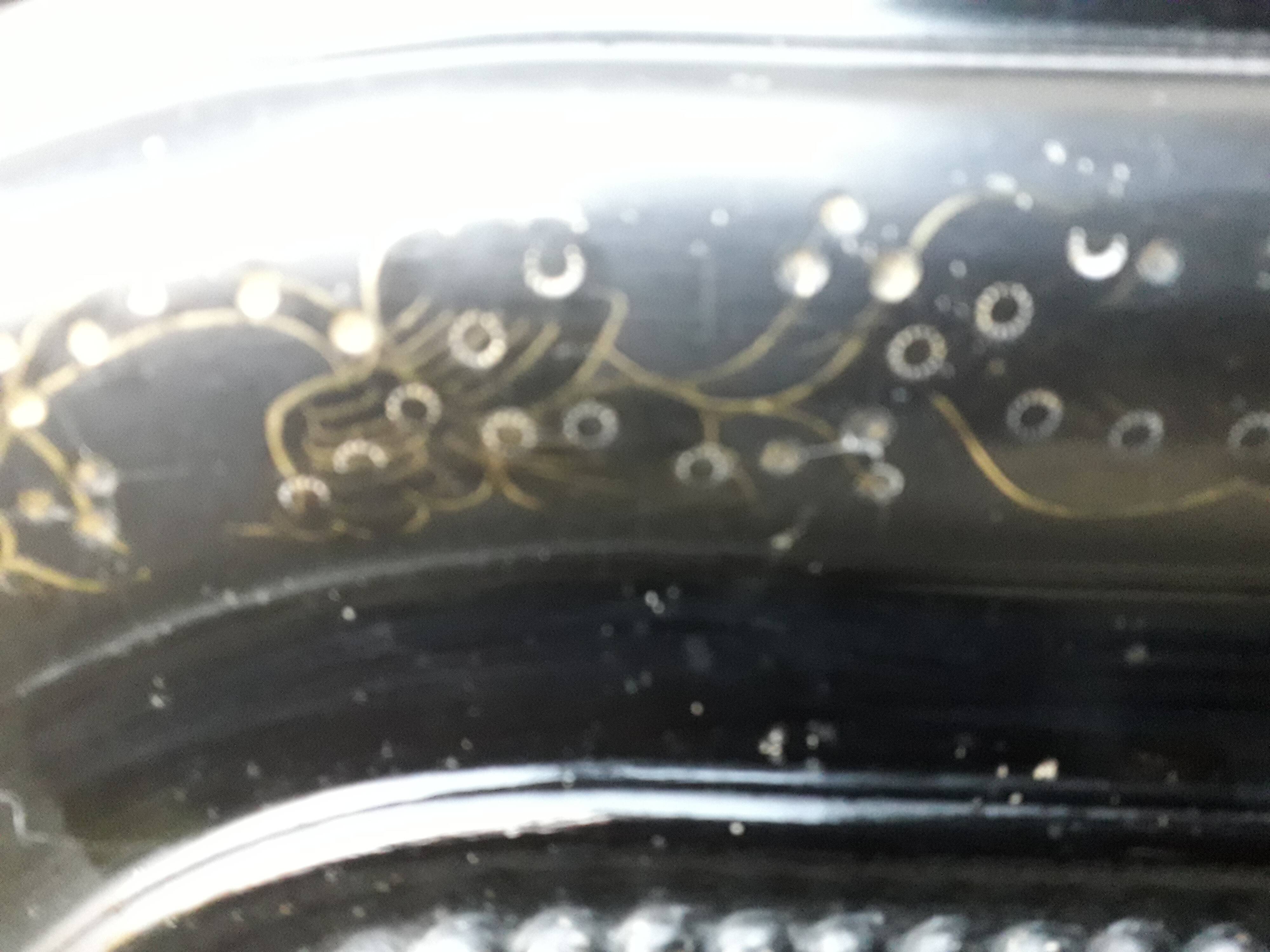 Black Louis Philippe mirror 130 cm × 93 cm