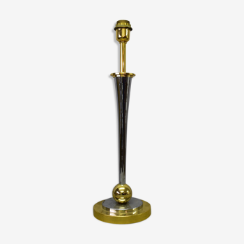 70 chrome and gilded brass lamp