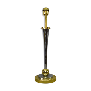 Pied de lampe en chrome