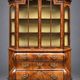 Antique Dutch display cabinet in Baroque style. 18th century.