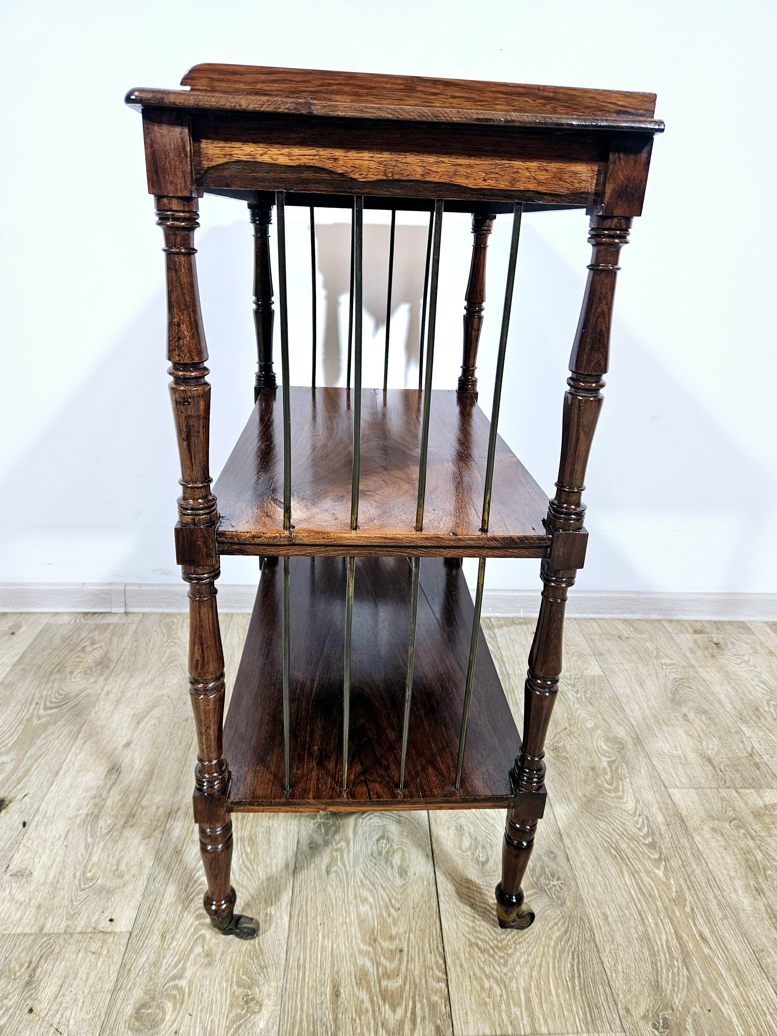 Étagère en polisandre Art Nouveau, début du 20e siècle