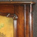 Italian mantelpiece mirror in wood from the 20th century