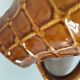 Pichet Saint-Clément no. 7507 in caramel earthenware – Relief wickerwork decoration