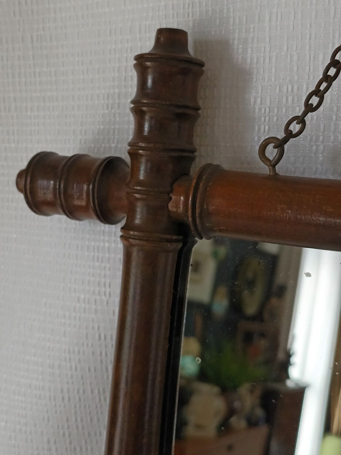 Bamboo barber mirror from the 1920s/1930s.