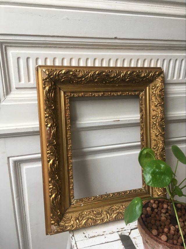 Old gilded wood frame