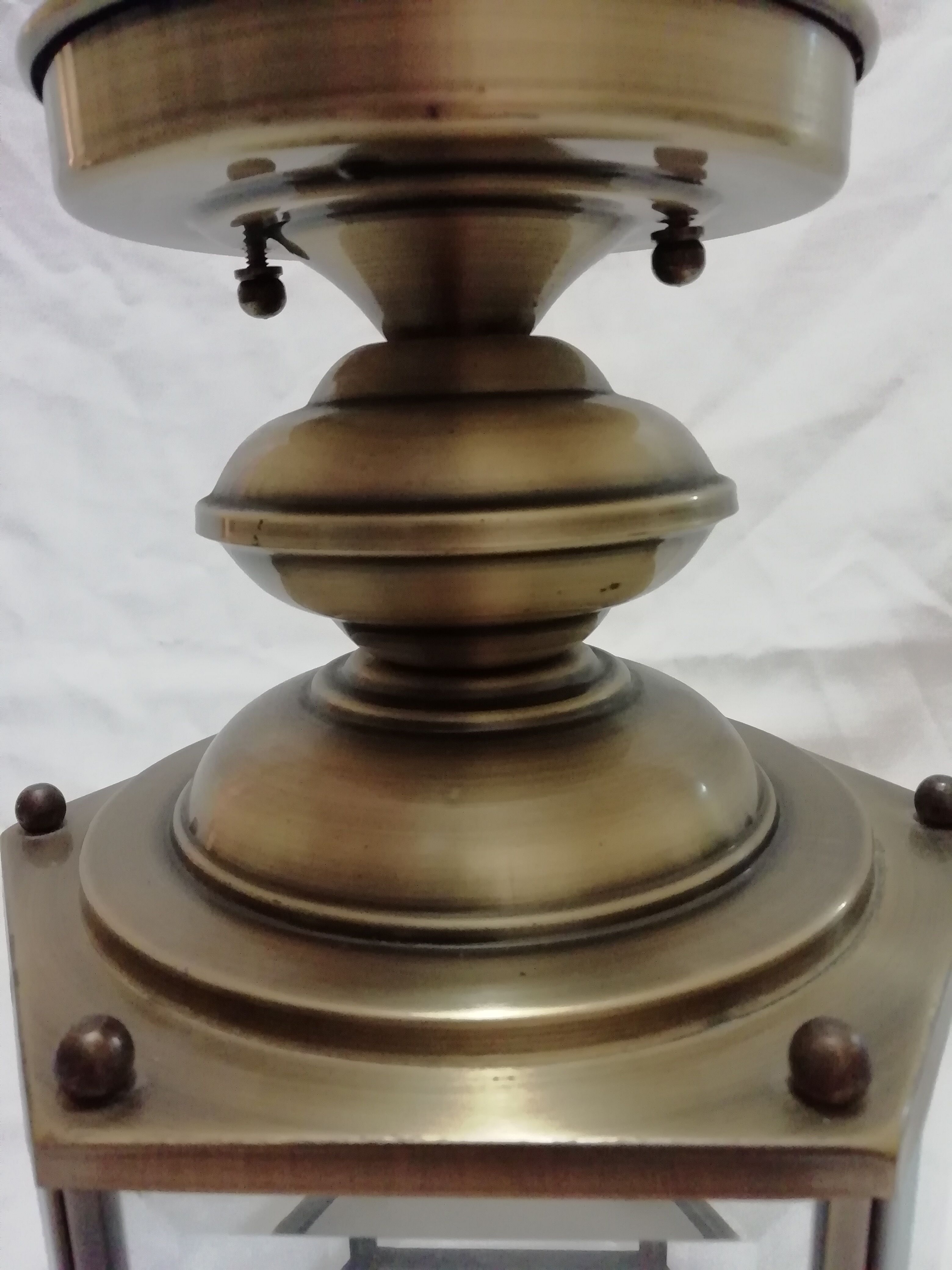 Gold metal ceiling light 1950/60
