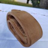 Carved wooden box in the shape of a small piece of furniture - handmade