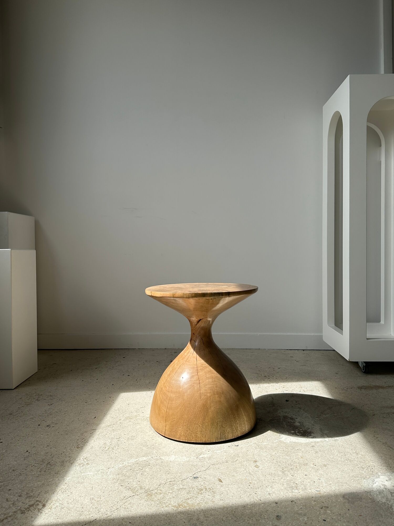 Solid wood sofa end