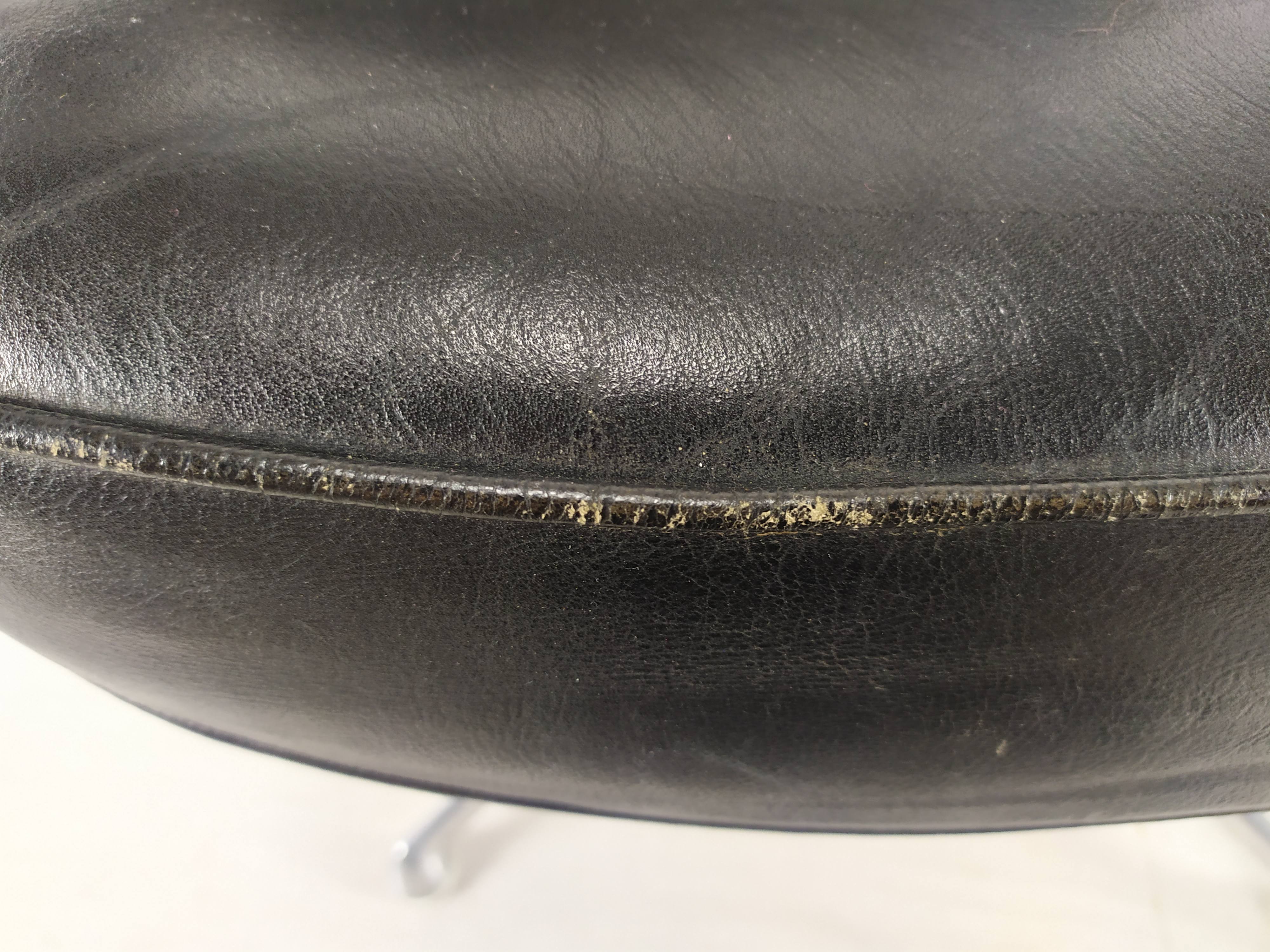 Eames leather lobby chair