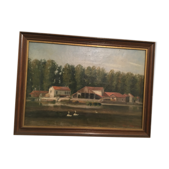 Table 'farm at the edge of water"