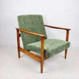 Green Olive GFM-142 Armchair attributed to Edmund Homa, 1970s