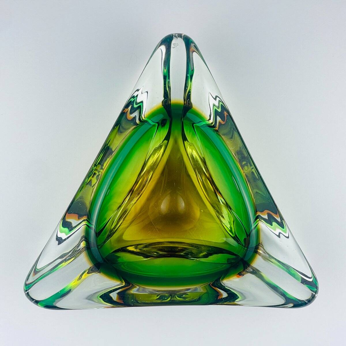 Sommerso glass ashtray from Arte Nuova, Murano, Italy, 1960s.