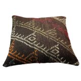 Vintage turkish kilim cushion cover , 55 x 55 cm