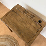 Solid oak school desk