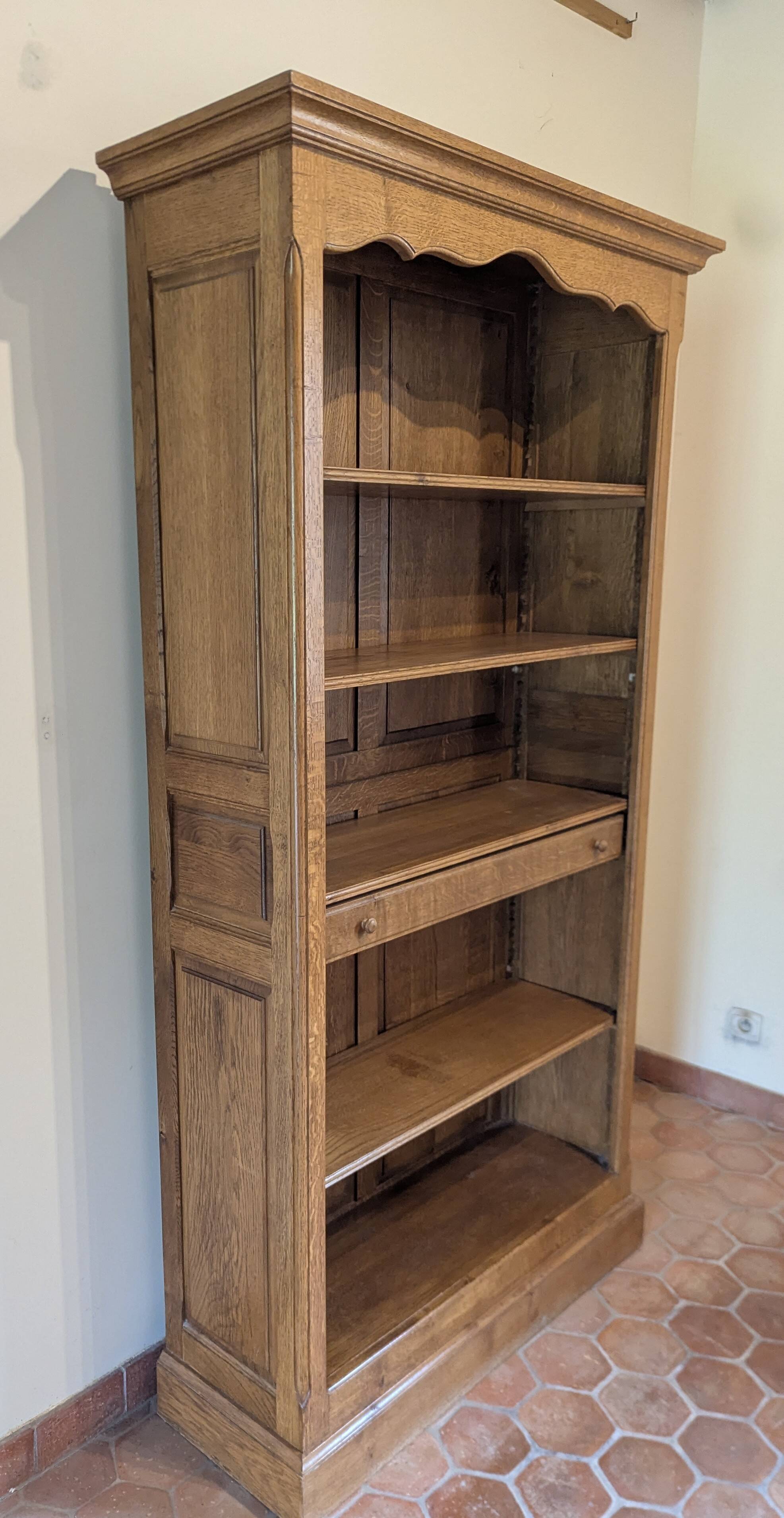 Solid Oak Bookcase Shelf