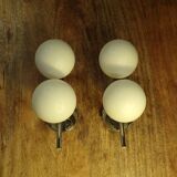 Pair of Italian space age wall lights