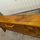 Meuble bar artisanal en bois et céramique orange 1970