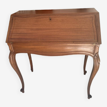 Bureau de pente style louis xv acajou massif xixe