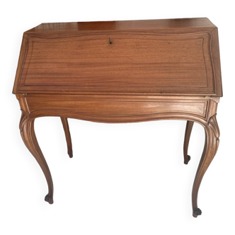 Louis xv style sloping desk solid mahogany 19th century