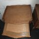 Pair of Louis XV style bedside tables in oak