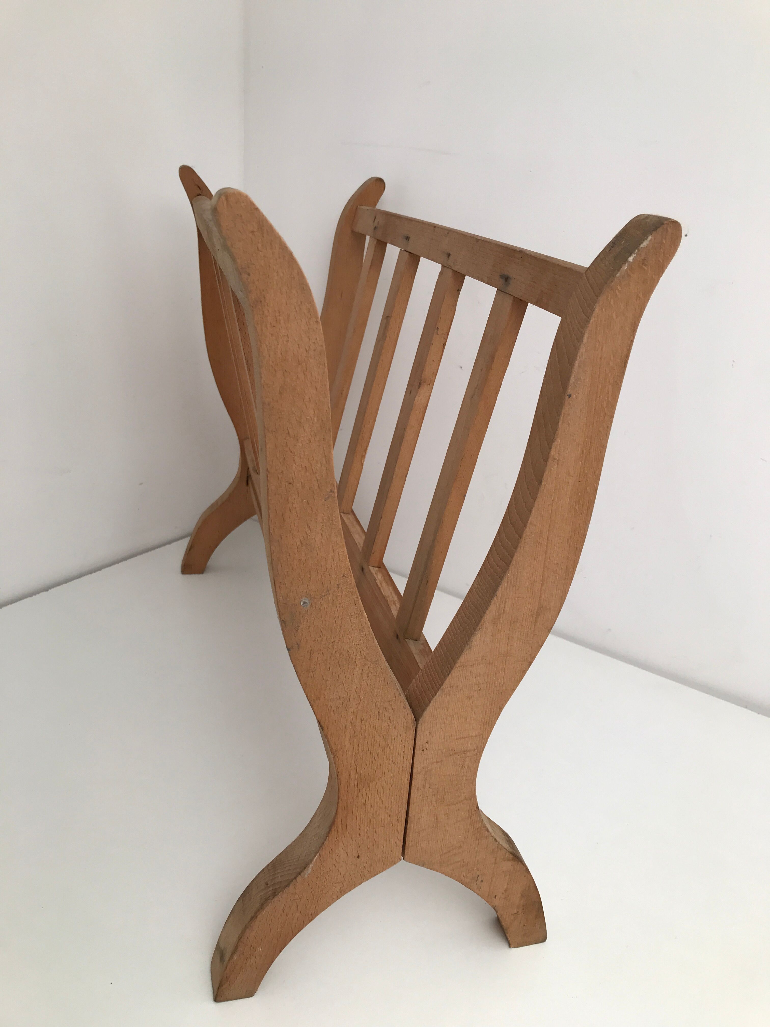 Vintage wooden magazine door