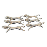 Set of 6 horse knife holders