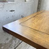 3m oak table from 1950 with its extensions