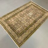 Distressed Turkish Rug 176x116 cm wool Vintage shabby Chic Tribal Brown, Beige