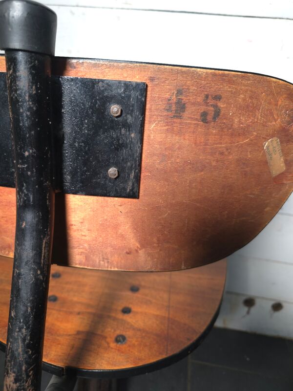 Chaise industrielle en fonte vintate singer