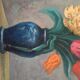 Vintage bouquet painting