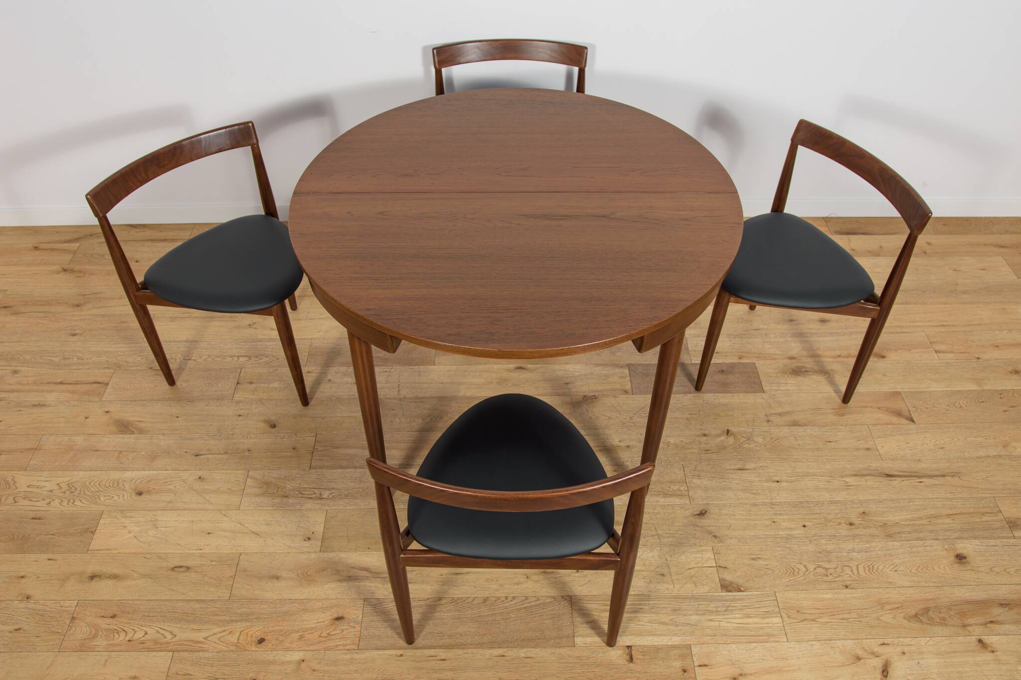 Mid-Century Dining Set by Hans Olsen for Frem Røjle, Denmark, 1950s, Set of 5