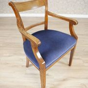 Fauteuil Elm en tissu bleu, années 1950