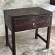 Meuble de métier ancien indonésien en teck à deux tiroirs H80,5 L79,5x51